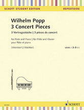 Popp 3 Concert Pieces for Flute and Piano