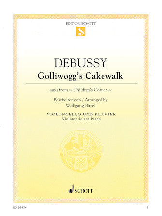 Debussy Golliwogg's Cakewalk from Children's Corner Cello and Piano