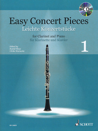 Easy Concert Pieces for Clarinet and Piano Book/CD 1