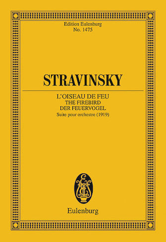 Stravinsky Firebird Suite (1919) Study Score