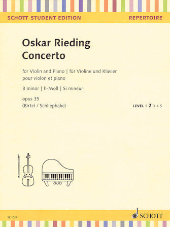 Rieding Concerto in B Minor, Op. 35 Violin and Piano