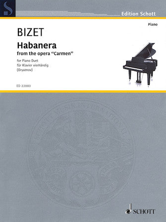 Bizet Habanera D Minor from the Opera 'Carmen' Piano 4 Hand