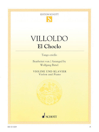 Villoldo El Choclo Tango Criollo Violin and Piano