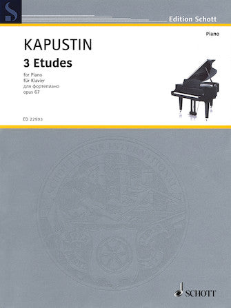 Kapustin 3 Etudes Op. 67 for Piano