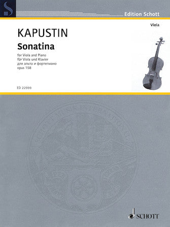 Kapustin Sonatina Op. 158 Viola and Piano