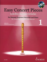 Easy Concert Pieces, Book 1 Descant Recorder and Piano with CD