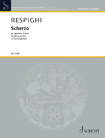 Respighi Scherzo in E Minor (P191) for String Quartet