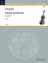 Ysaye Sonate Posthume, Op. 27bix for Violin Solo