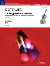 Dotzauer 18 Progressive Exercises Op. 120 Cello