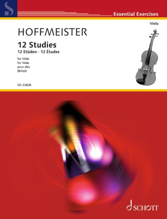 Hoffmeister 12 Études for Viola