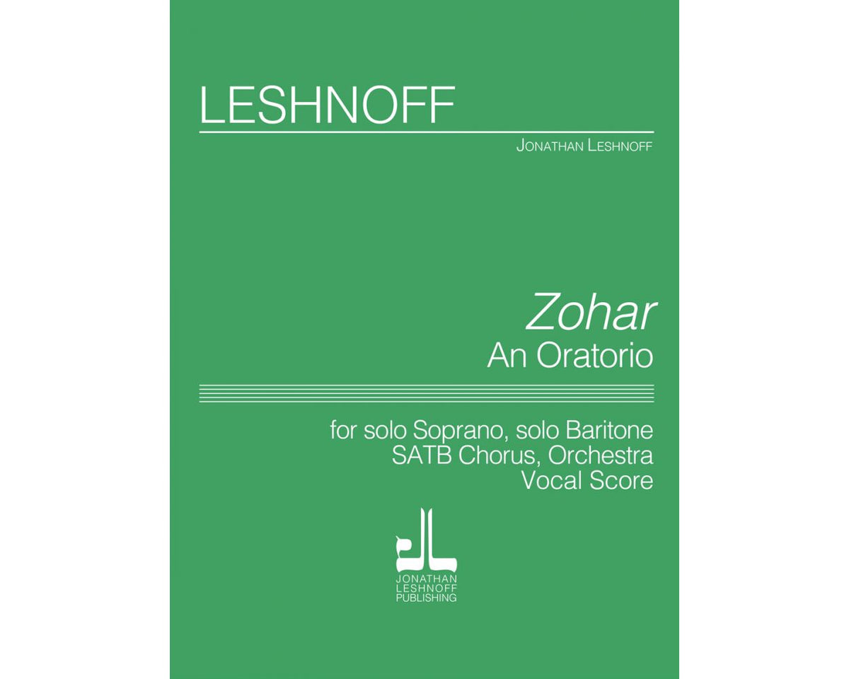 Leshnoff: Zohar Vocal Score