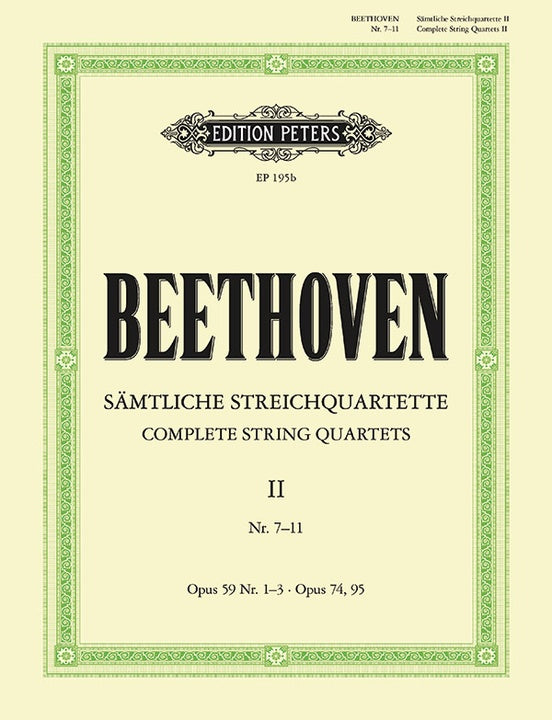 Beethoven String Quartets Volume 2