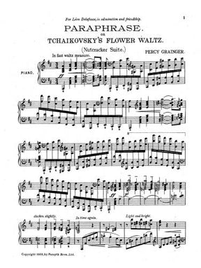 Grainger Paraphrase on Tchaikovsky's Waltz of the Flowers