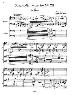 Liszt Hungarian Rhapsody No. 12