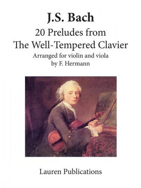 Bach 20 Preludes from The Well-Tempered Clavier Arr Violin and Viola