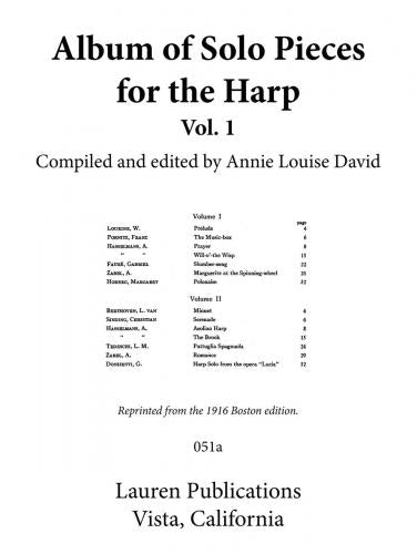 Album of Solo Pieces for the Harp Vol. 1
