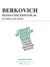 Berkovich Piano Concerto, Op. 44 (for student & teacher)