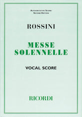 Rossini Messa Solenne Vocal Score