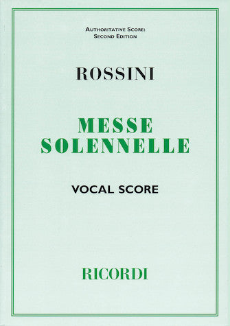 Rossini Messa Solenne Vocal Score