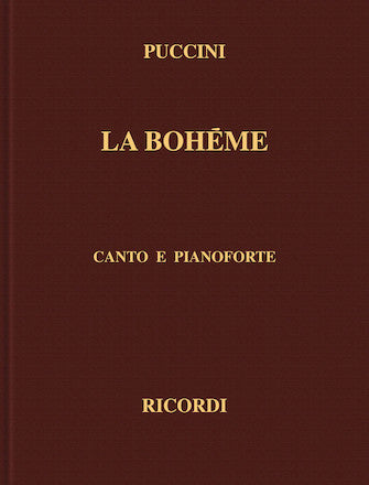 Puccini La Bohème Vocal Score Cloth Italian