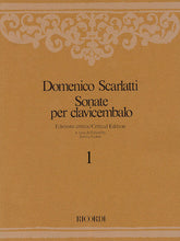 Sonate per Clavicembalo Volume 1 Critical Edition Harpsichord S