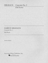 Milhaud Concerto No. 2 for Cello and Orchestra Full Score