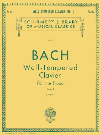 Bach Well Tempered Clavier - Book 1