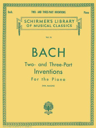 Bach Inventions, 30 Two- and Three-Part Piano Solo