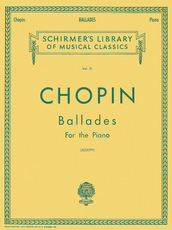 Chopin Ballades Piano Solo