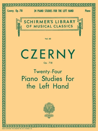 Czerny 24 Studies for the Left Hand, Op. 718