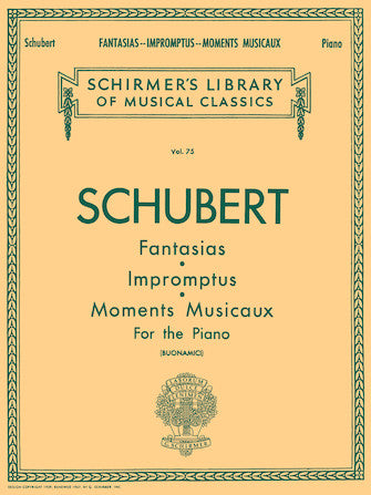 Schubert Fantasias, Impromptus, Moments