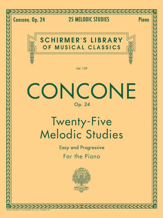 Concone 25 Melodic Studies, Op. 24