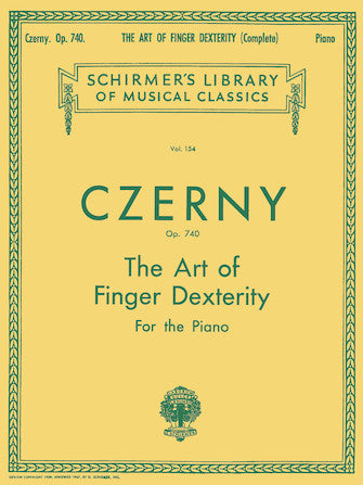 Czerny Art of Finger Dexterity, Op. 740 (Complete) Piano