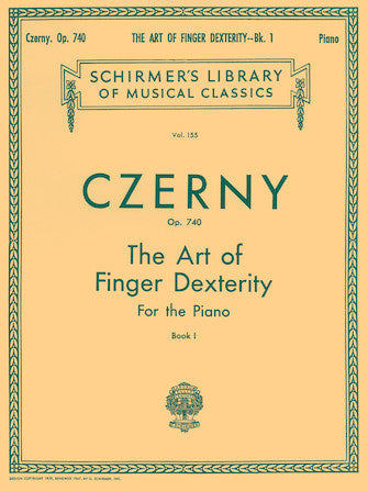 Czerny Art of Finger Dexterity, Op. 740 - Book 1