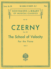 Czerny School of Velocity, Op. 299 - Book 1