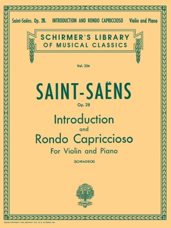 Saint-Saëns Introduction and Rondo Capriccioso, Op. 28 Violin and Piano