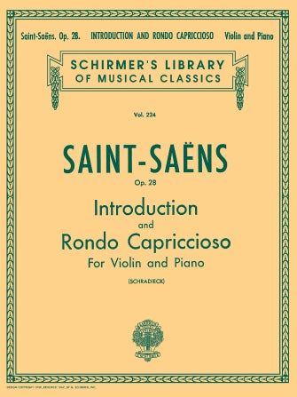 Saint-Saëns Introduction and Rondo Capriccioso, Op. 28 Violin and Piano