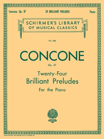 Concone 24 Brilliant Preludes, Op. 37