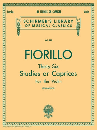 Fiorillo 36 Studies or Caprices