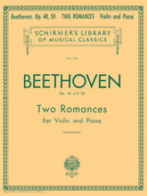 Beethoven 2 Romances Opus 40 and 50 Violin and Piano