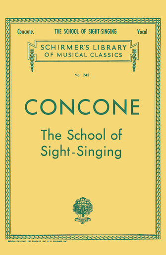 Concone School of Sight-Singing