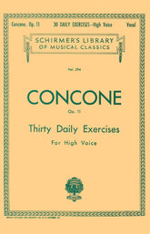 Concone 30 Daily Exercises, Op. 11 High Voice