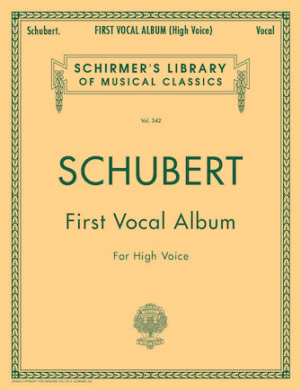 Schubert First Vocal Album High Voice