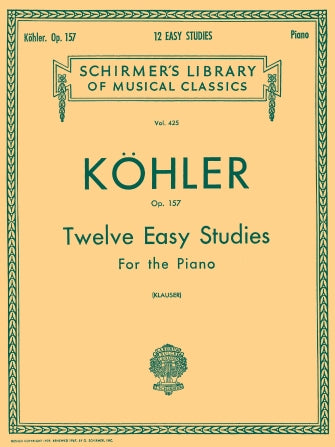 Kohler 12 Easy Studies Opus 157