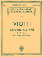 Viotti Concerto No. 22 in A Minor Violin and Piano