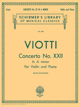 Viotti Concerto No. 22 in A Minor Violin and Piano