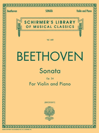 Beethoven Sonata in F Major, Op. 24 Violin and Piano