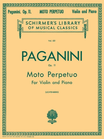 Paganini Moto Perpetuo, Op. 11, No. 6