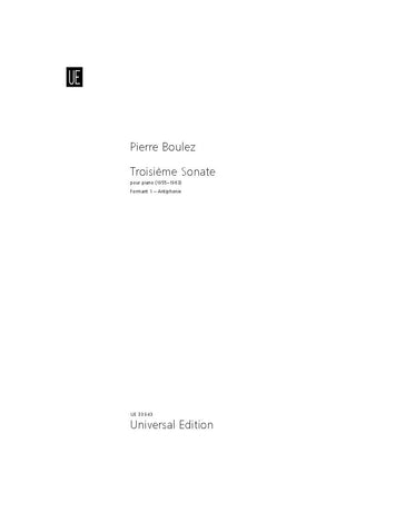 Boulez Sonata No. 3: Formant 1 - Antiphonie