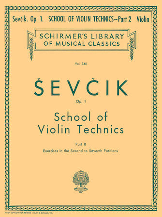 Sevcik School of Violin Technics, Op. 1 - Book 2